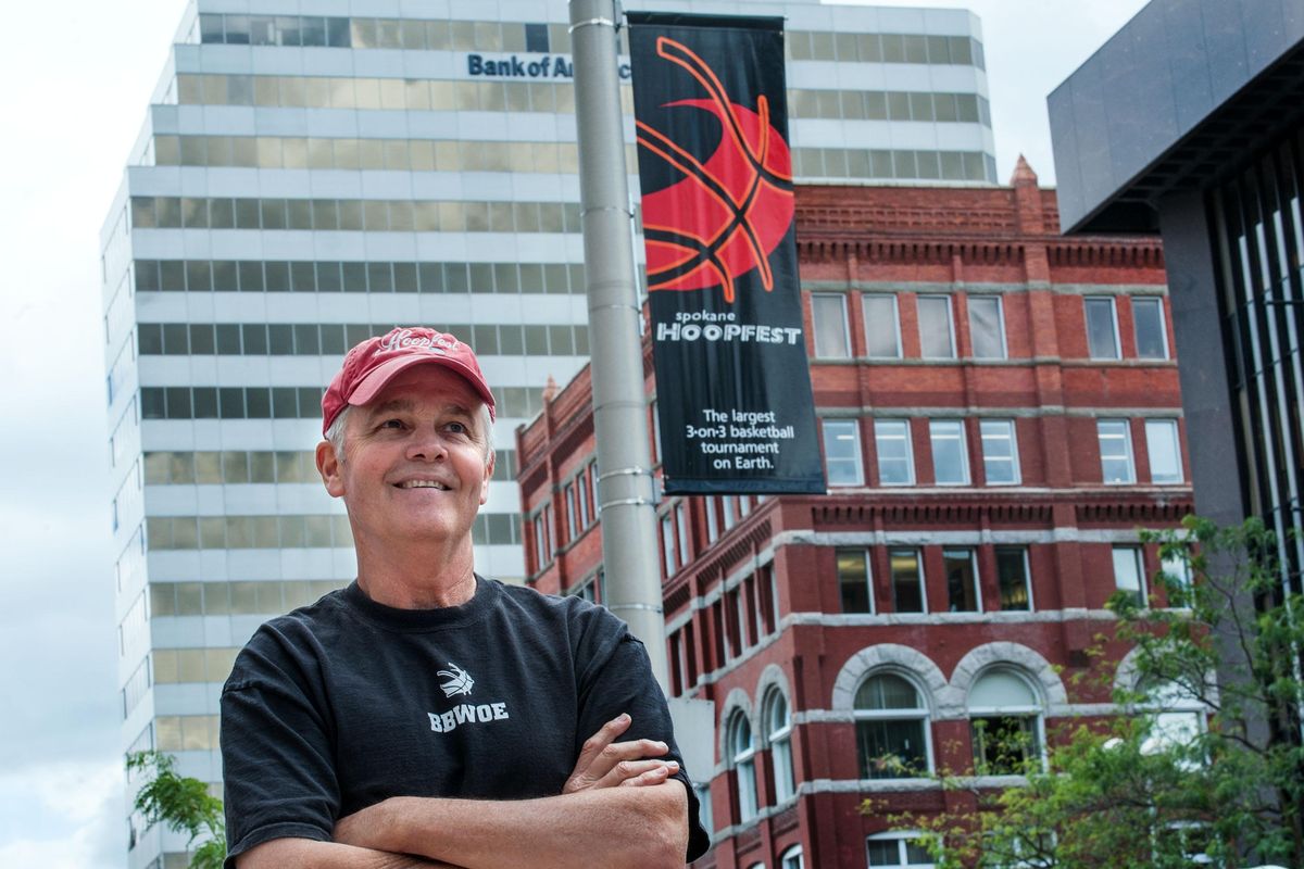 Dave Jackson is one of several who helped start Hoopfest 30 years ago. (Kathy Plonka / The Spokesman-Review)