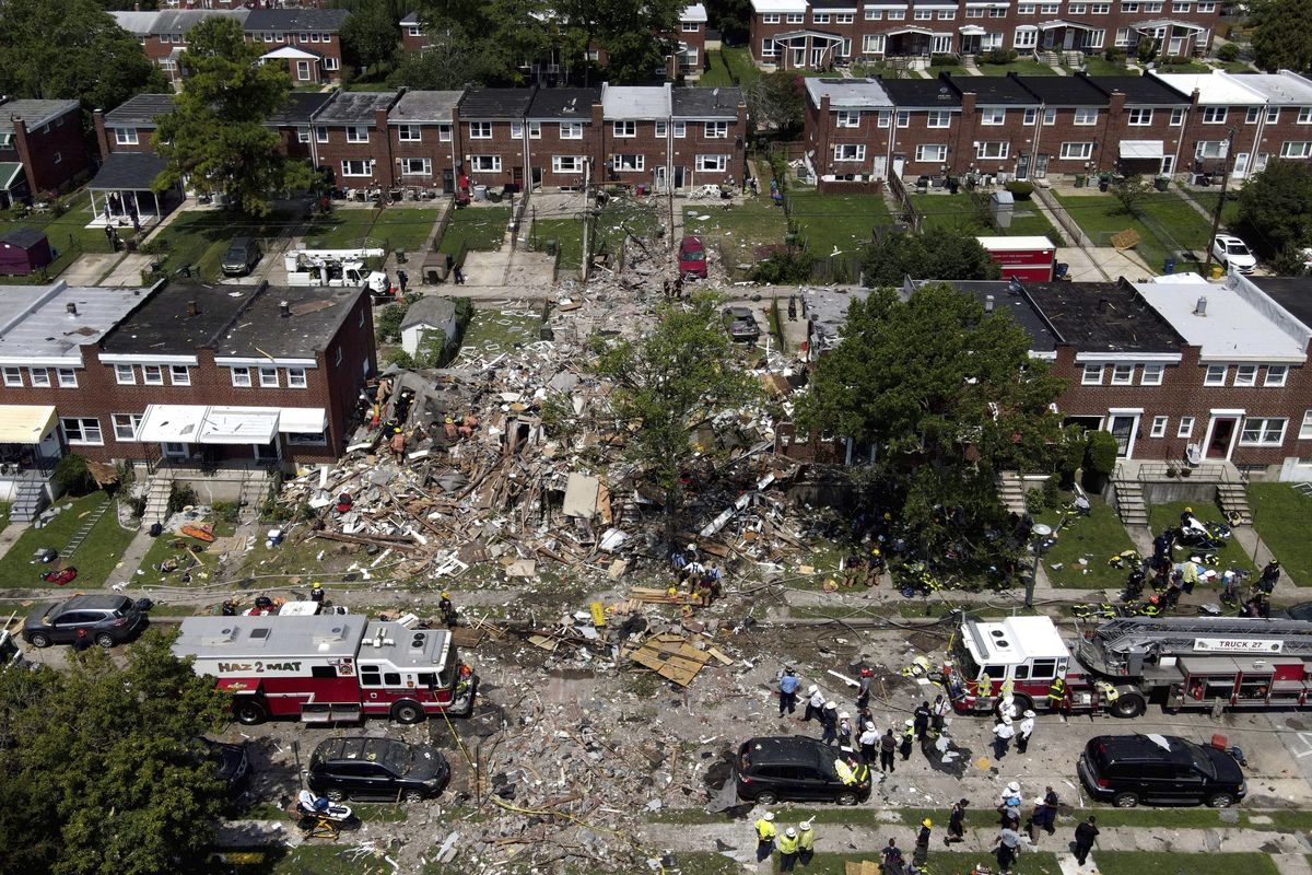 1 Dead, 4 Rescued After Gas Explosion Levels Baltimore Homes | The ...