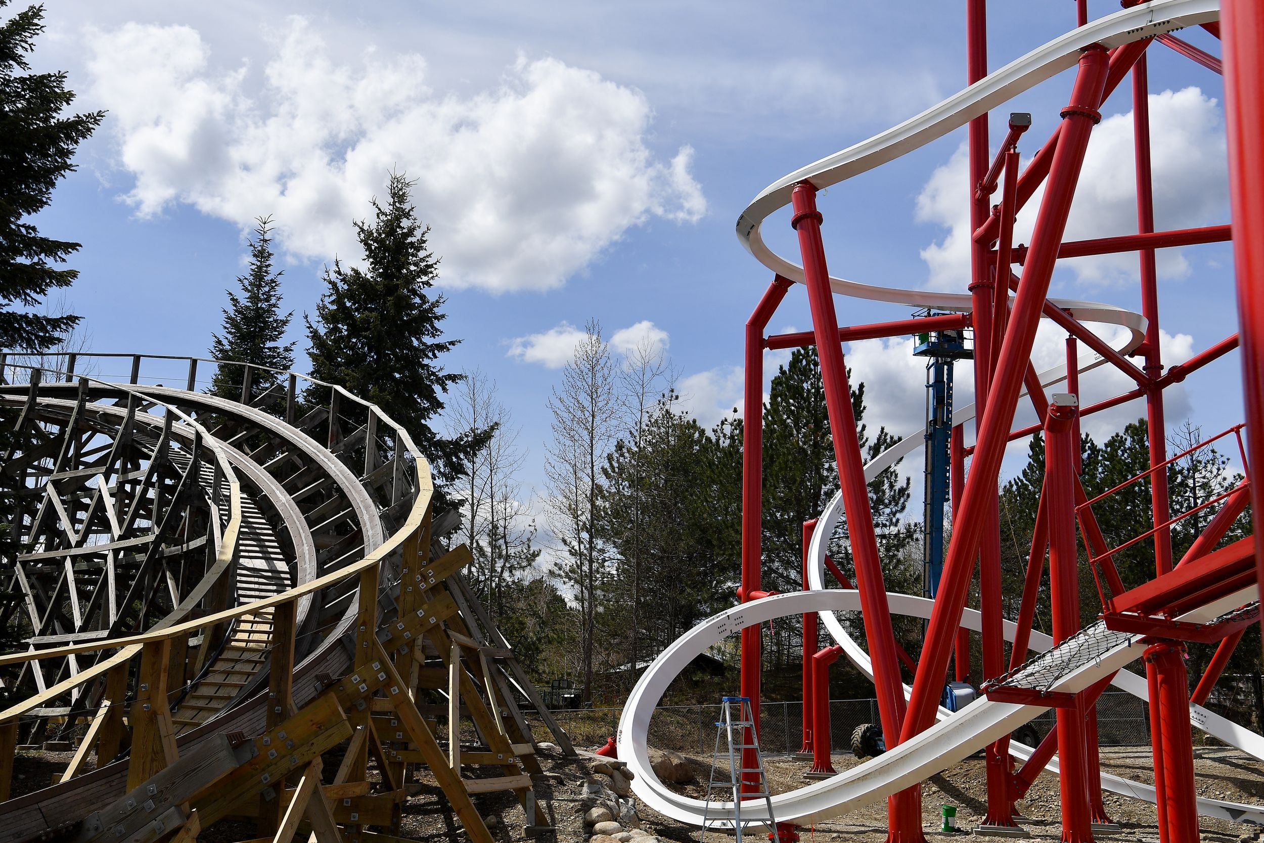 Taking To The Skies Silverwood S New Homegrown Roller Coaster Stunt Pilot Will Open In Late May The Spokesman Review