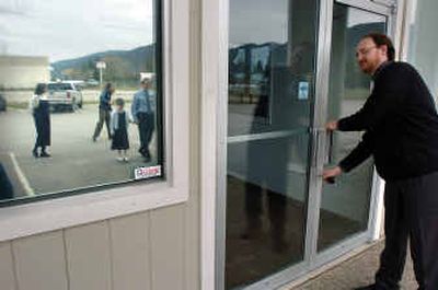
Executive director Andrew Bolton unlocks the doors of the building near Sandpoint where his organization, the Boundary Community Health Clinic, hopes to expand as the Bonner Regional Community Health Clinic. 
 (Jesse Tinsley / The Spokesman-Review)