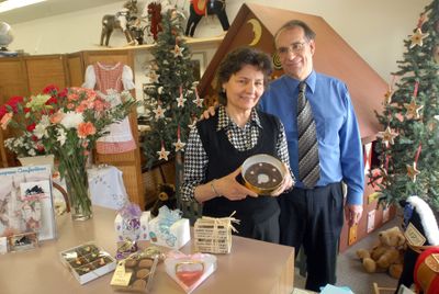 Hermine Sittel Kubista, with her husband, Kevin Kubista, offers German-style candies and confections in her  Coeur d’Alene shop.  (FILE / The Spokesman-Review)