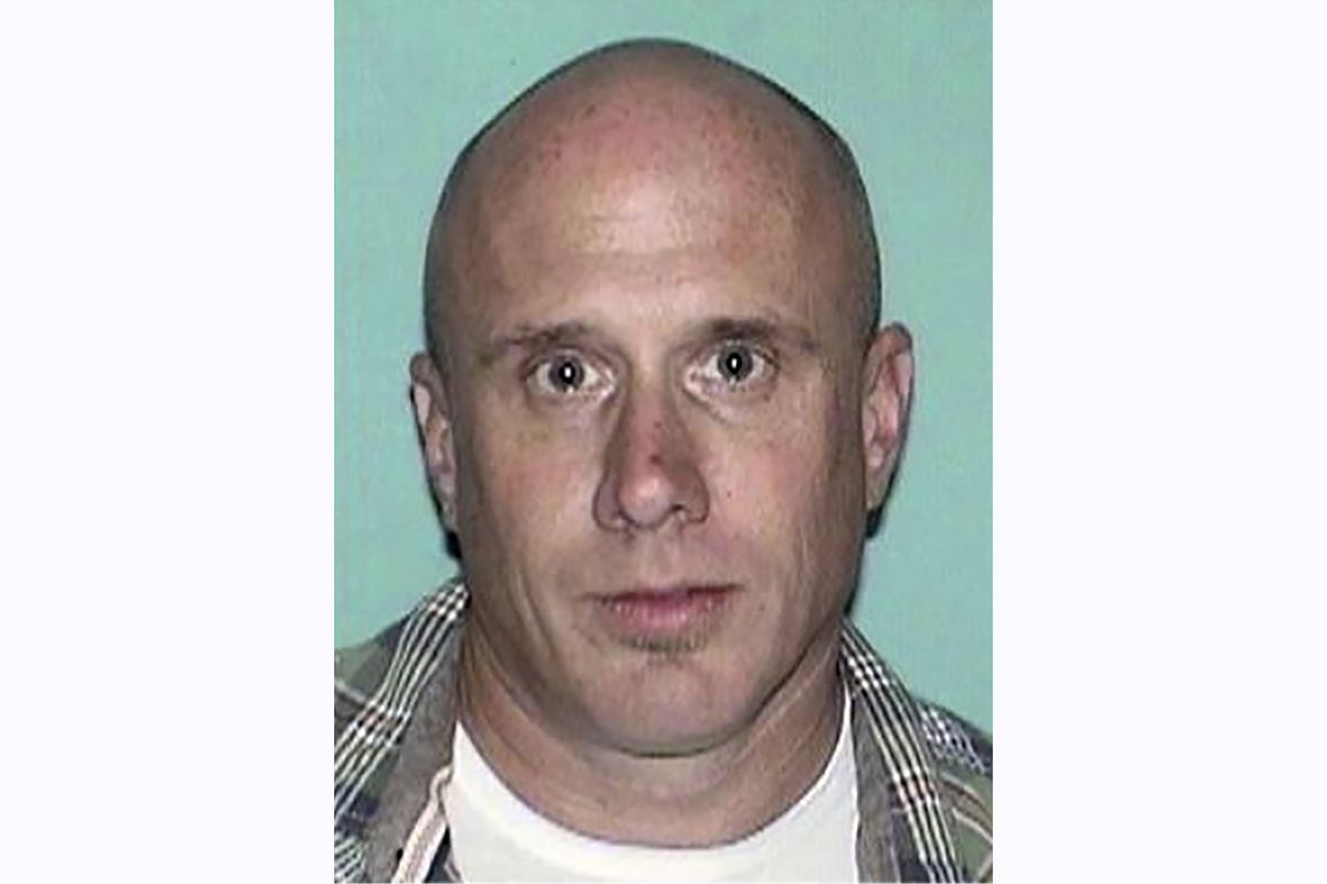 This undated photo released by the Gloucester County Prosecutor’s Office shows Sean Lannon. Authorities on Wednesday, March 10, 2021, searched for Lannon, a man wanted for questioning in a homicide in New Jersey and in the slayings of four people whose bodies were found inside a vehicle parked in a New Mexico airport garage. (HOGP)