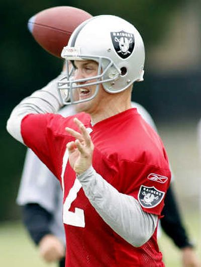 
Raiders quarterback Josh McCown  is eyeing the starting job in Oakland. Associated Press
 (Associated Press / The Spokesman-Review)
