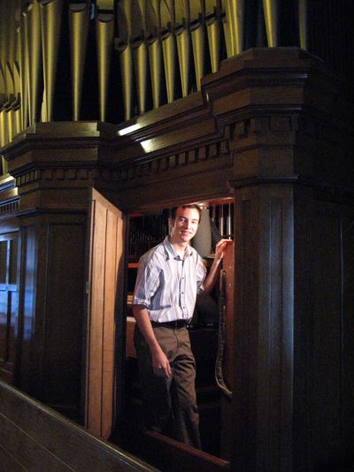 Tyler Pattison plans a fundraising concert to repair the St. Aloysius Church organ. (Pia Hallenberg)