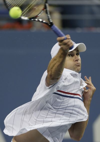Andy Roddick scored straight- sets victory at U.S. Open. (Associated Press)