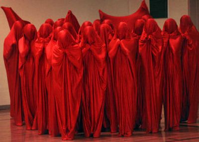 
Ferris dance team practices its Silly Sack routine in the school gym. They are bringing back the routine for the 4A State Basketball Tournament in Tacoma this week. 
 (Kandis Carper / The Spokesman-Review)