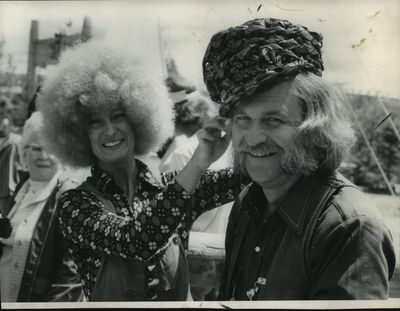 Evelyn Roth and Bruce “Utah” Phillips at Expo ’74 (SR)