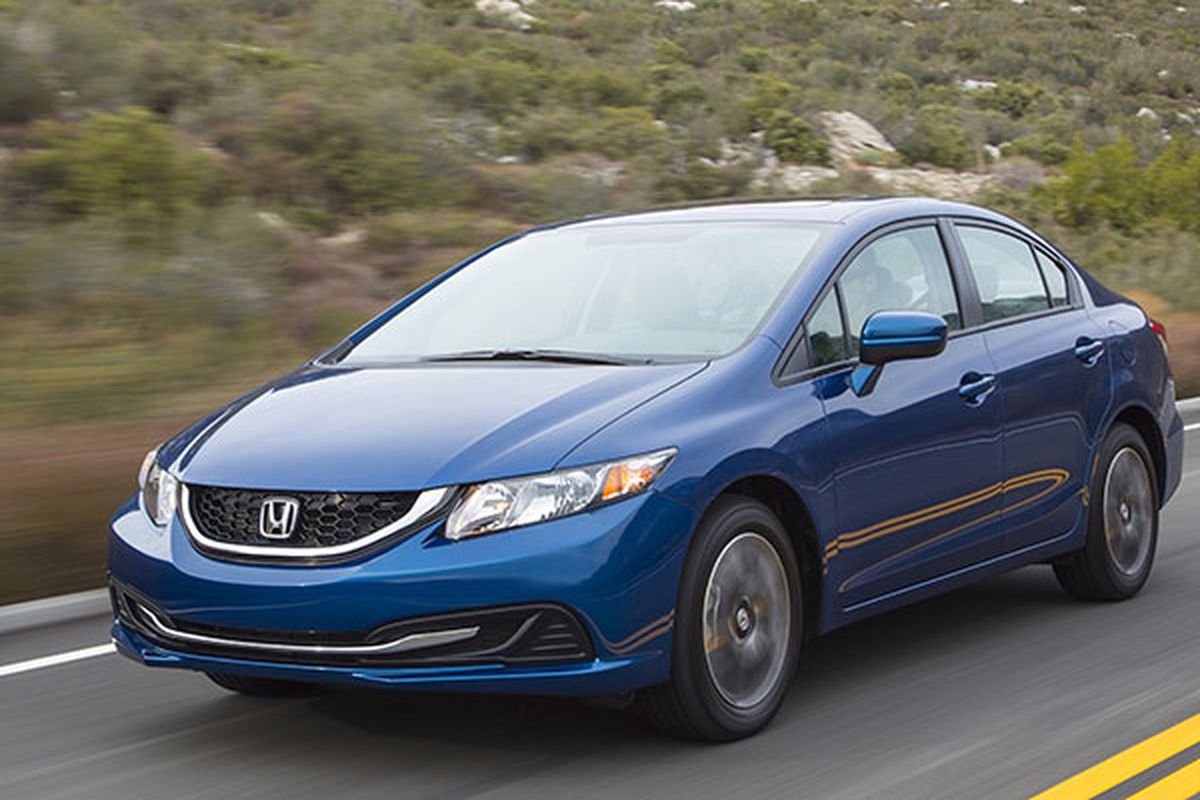 The Civic is available in sedan (from $19,180, including destination), and coupe ($18,980) body styles, and in gasoline, gas/electric hybrid and natural gas formats. The sedan can be had in fuel-efficient HF ($20,730), Hybrid ($25,425) and Natural Gas ($27,430) trims. The hot-shoe Si is available as a coupe ($23,580) or sedan ($23,780). (Honda)