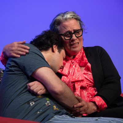 Jonah Taylor as Arnold Beckoff and Marianne McLaughlin as Ma Beckoff in Theater on the Verge’s “Torch Song.”  (Courtesy of Don Hamilton)