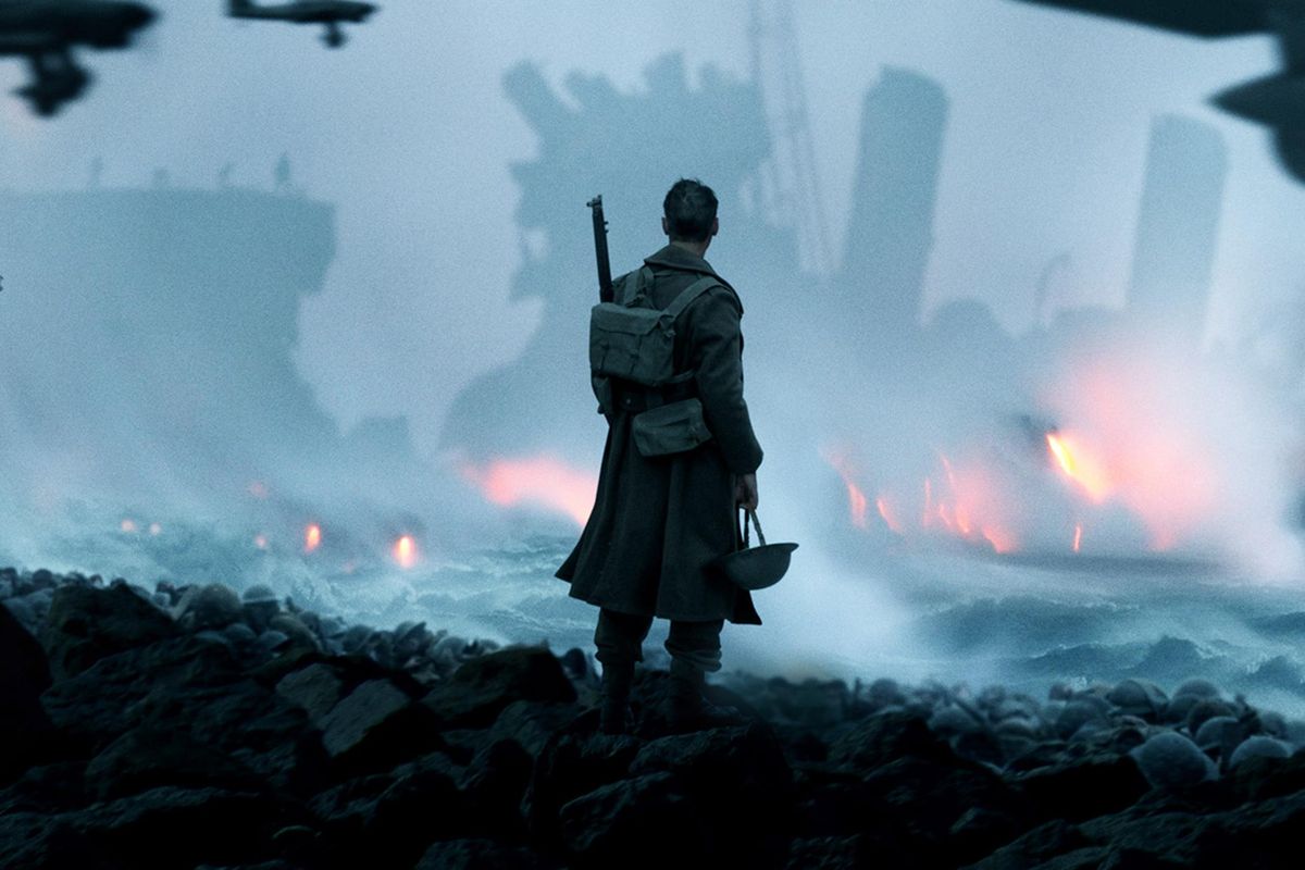 Christopher Nolan’s “Dunkirk” earned eight Oscar nominations, including best picture, directing, and cinematography. (Warner Bros.)