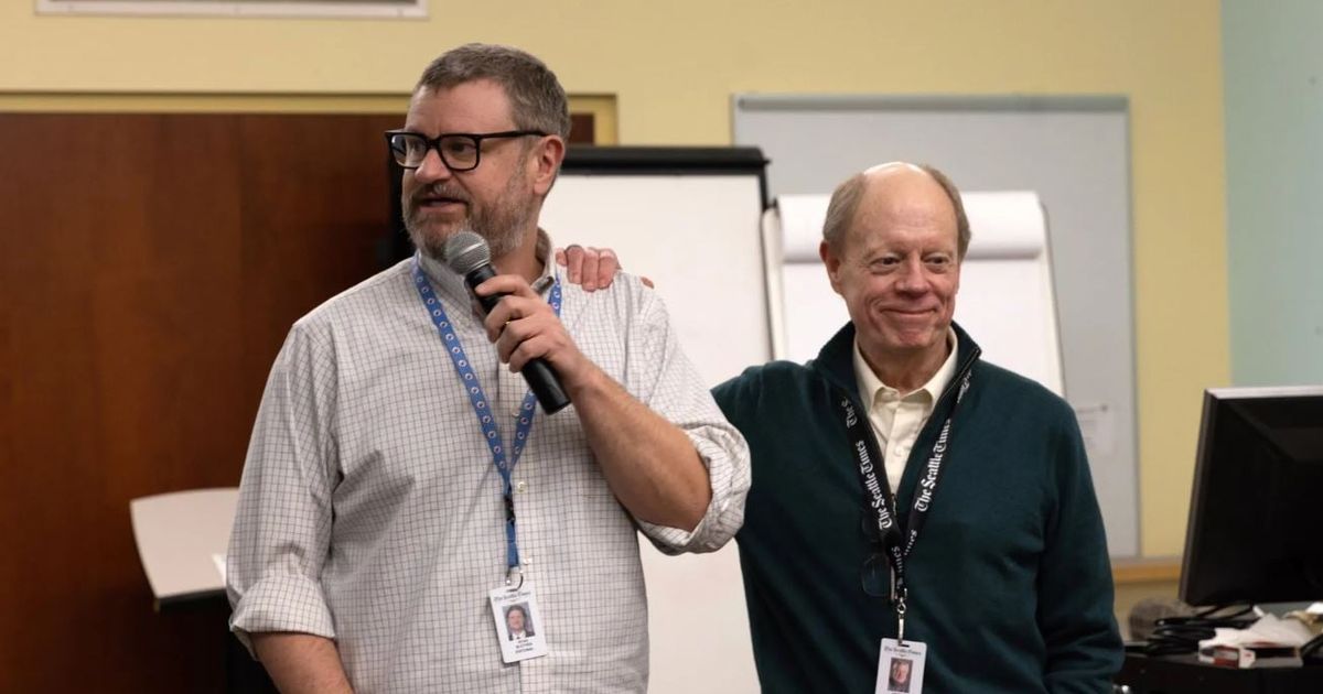 Seattle Times publisher Frank Blethen hands reins to son Ryan Blethen