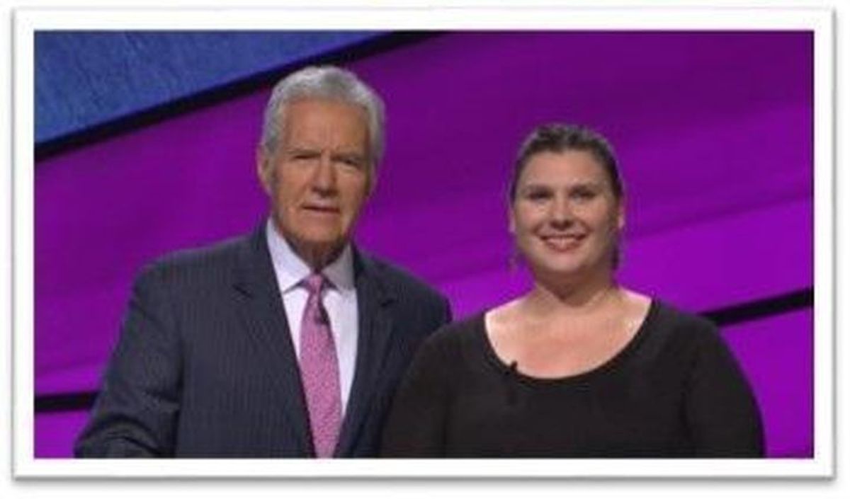 Spokane’s Melissa Stewart appeared on “Jeopardy!” in 2018.  (Jeopardy Productions Inc.)