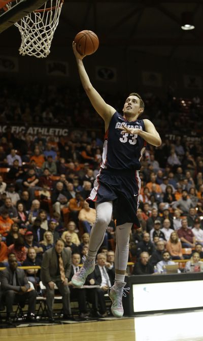Kyle Wiltjer’s shooting line: 15 of 22 field goals, 7 of 10 3-pointers, 8 of 9 free throws for 45 points. (Associated Press)