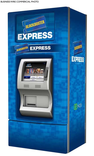 Blockbuster’s Express DVD-rental kiosk.