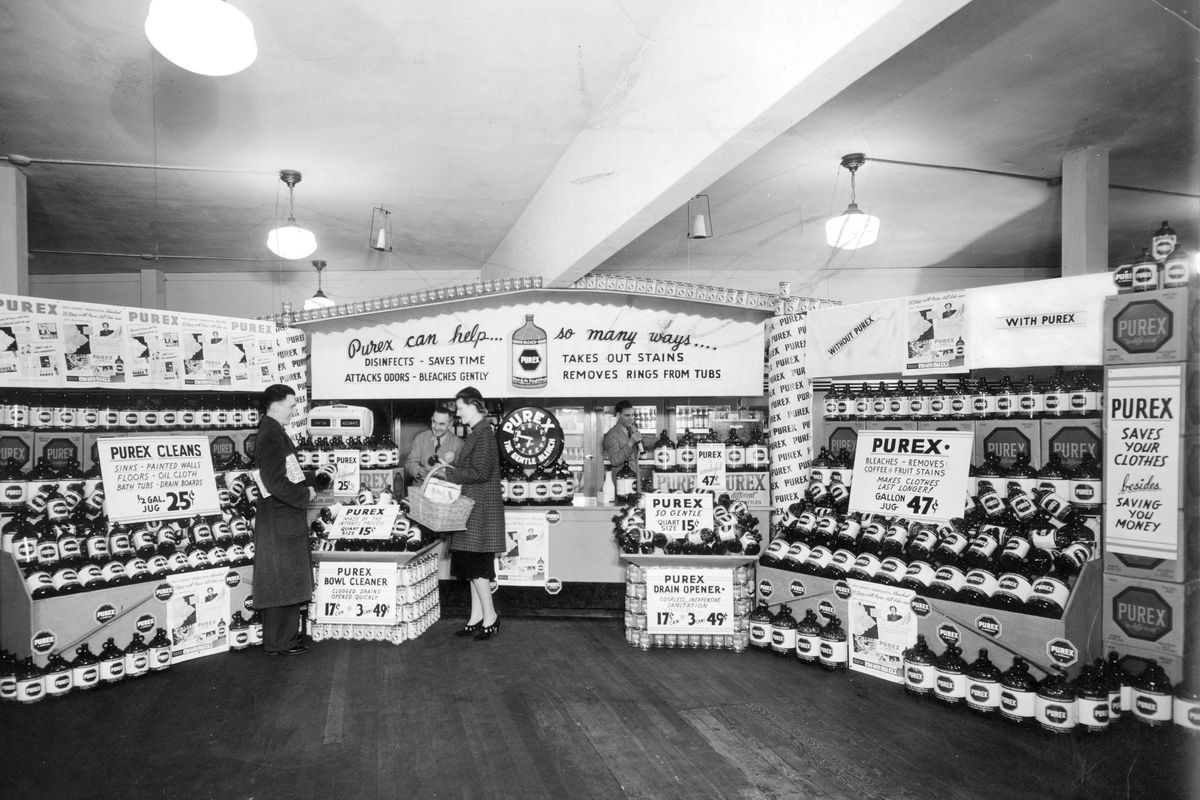 The Audubon Food Shop, pictured here in 1939, was located at the corner of Northwest Boulevard and Lindeke Street. The location is being converted to a brewery. (Courtesy Dick Fanazick)