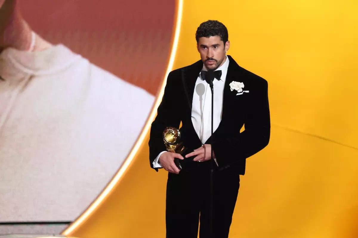 Bad Bunny’s “Débi Tirar Más Fotos” was named Album of the Year at Sunday night’s 68th Grammy Awards. (Los Angeles Times )