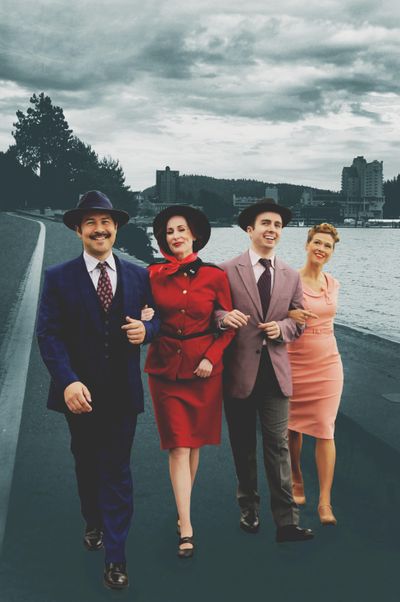 Brandon Michael, Megan Renae Parker, Casey Raiha, Sarah Dahmen co-star in “Guys and Dolls” at Coeur d’Alene Summer Theatre. (Emily Jones)