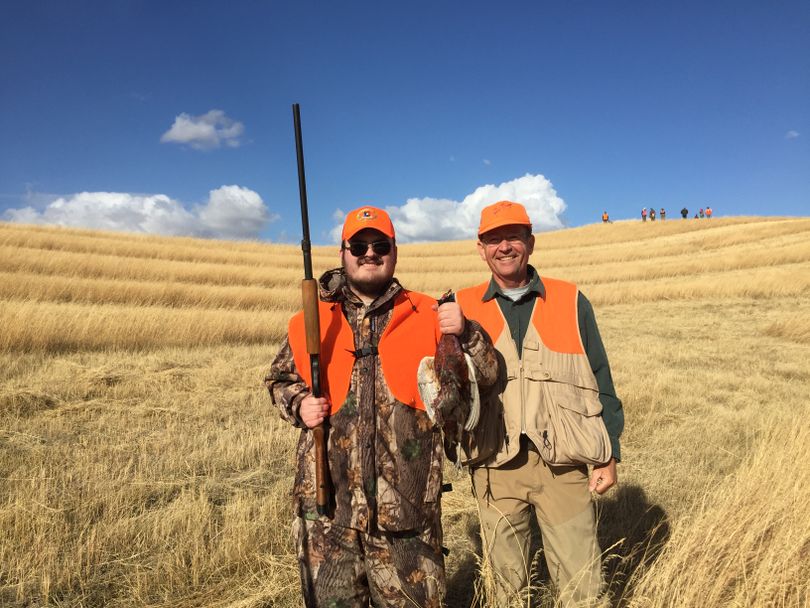 Idaho youth get first shot at birds on an Access Yes! area in the Palouse. (Idaho Fish and Game Department)