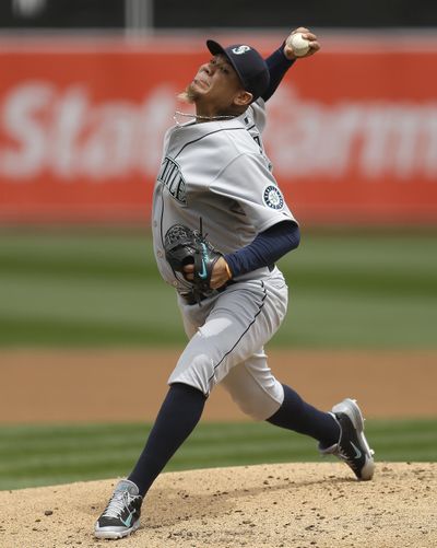 Fastball of Felix Hernandez has become ordinary. (Ben Margot / Associated Press)