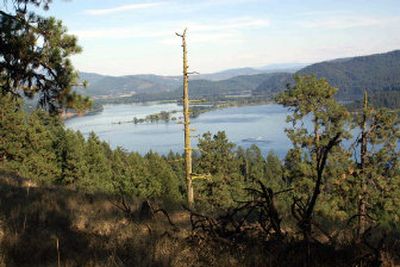 
The view of Lake Coeur d'Alene, Round Lake, Benewah Lake and Lake Chatcolet from the Indian Cliffs trail at Heyburn State Park. 
 (Mike Kincaid Correspondent / The Spokesman-Review)
