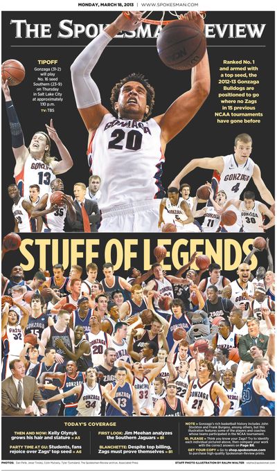 Front page of The Spokesman-Review for Monday, March 18. (The Spokesman-Review)