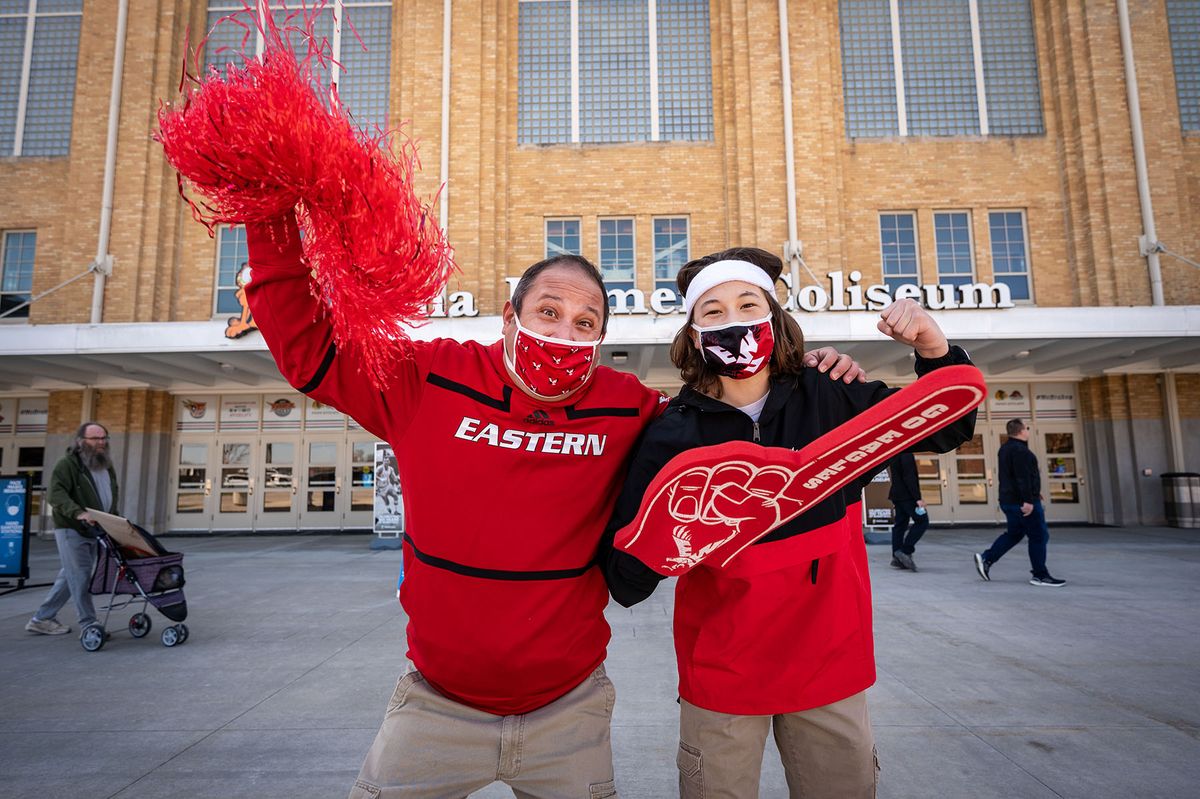 NCAA fans in Indianapolis March 20, 2021 The SpokesmanReview