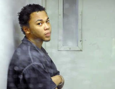 
Pierre Davis, seen Thursday  in the Spokane County Jail, is accused of being involved in a gang shooting. 
 (Dan Pelle / The Spokesman-Review)