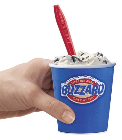 Mini desserts, like this 6-ounce Mini Blizzard from Dairy Queen, are becoming a trend. (Associated Press)