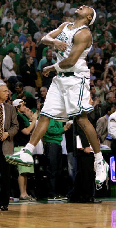 
Paul Pierce scored 41 points to lead the Celtics to the Eastern Conference finals.Associated Press
 (Associated Press / The Spokesman-Review)