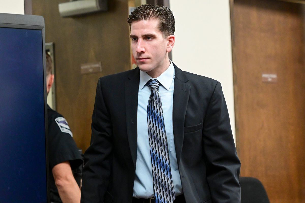 Defendant Bryan Kohberger enters the courtroom for a hearing on a gag order in Latah County District Court earlier this month in Moscow, Idaho  (Zach Wilkinson/Moscow-Pullman Daily News via AP Pool)