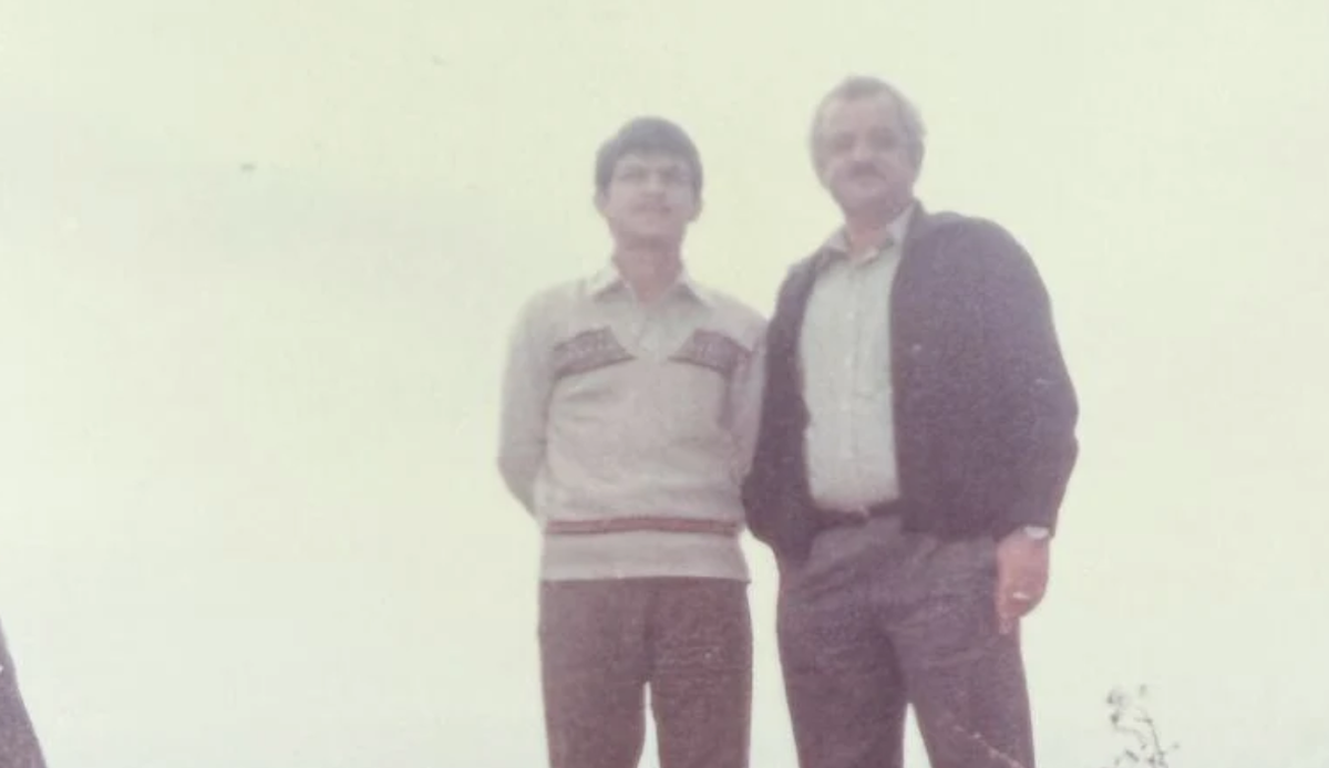 Manoochehre “Mike” Gahvarehchee, of Spokane, stands next to his father, Mahmoud Gahvarehchee, just before Mike fled Iran in November 1983. The elder Gahvarehchee died in Iran in 2014. Mike still has family living in the country.  (Courtesy)