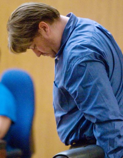 Samuel Dieteman reacts during court in Phoenix on Wednesday shortly after his sentence was read. A jury sentenced Dieteman to life in prison.  (Associated Press / The Spokesman-Review)