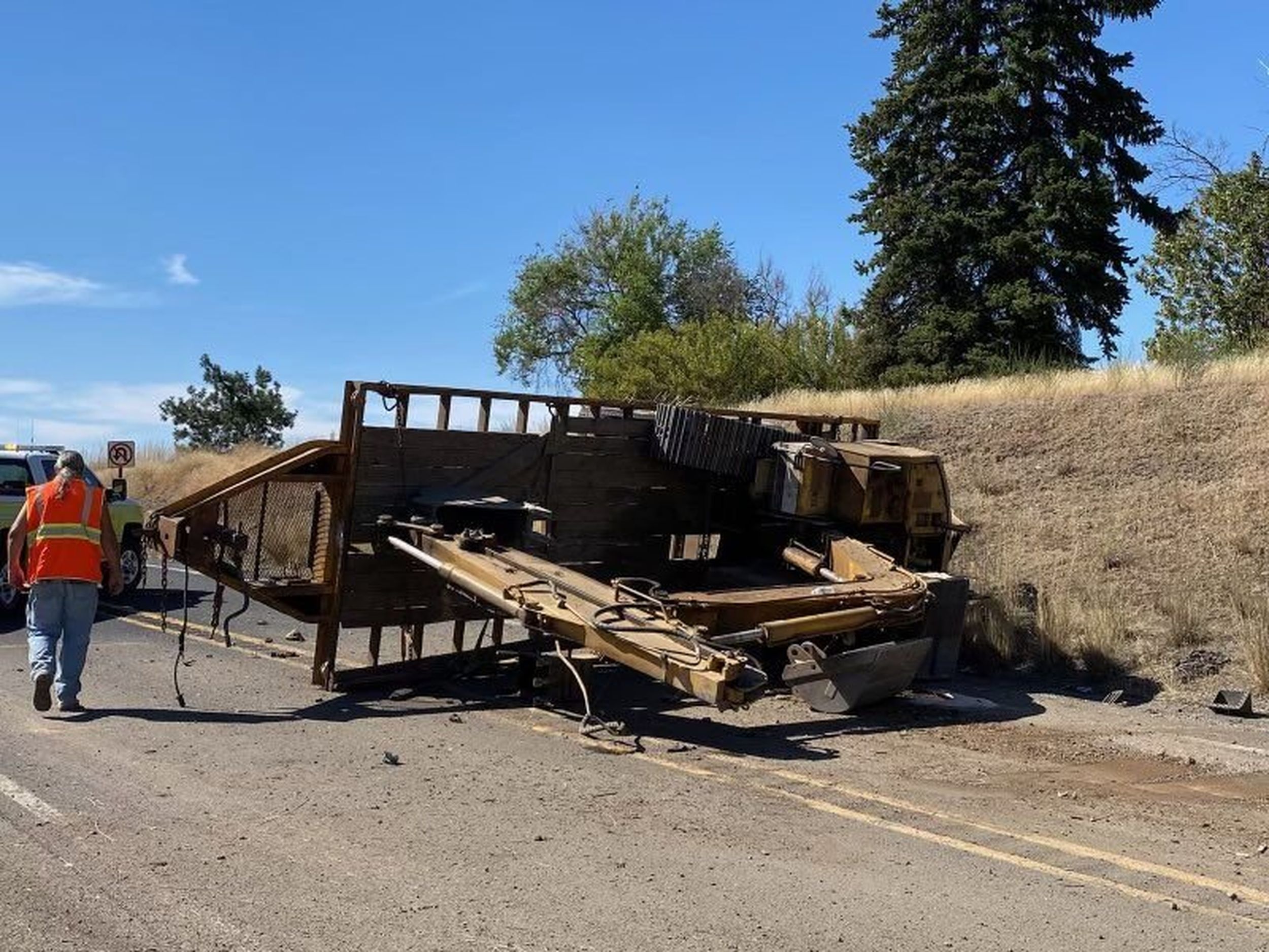 Crash blocks off portion of Route 2 near Fairchild Air Force Base The