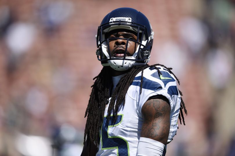 Seattle Seahawks cornerback Richard Sherman is looking forward to playing against Atlanta’s Julio Jones, who had more than 300 yards in the Falcons’ last contest, in two weeks after the Seahawks’ bye. (Associated Press)