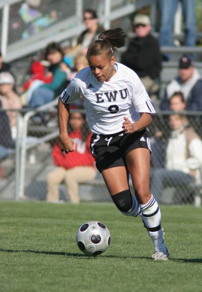 EWU forward Brittany Sparks has accounted for eight goals this season.  EWU photo (EWU photo / The Spokesman-Review)