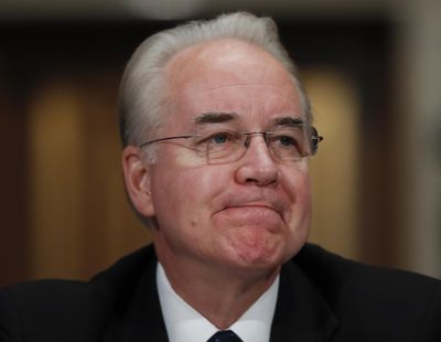 Health and Human Services Secretary-designate, Rep. Tom Price, R-Ga., pauses while testifying on Capitol Hill in Washington, Wednesday, Jan. 18, 2017, at his confirmation hearing before the Senate Health, Education, Labor and Pensions Committee. (Carolyn Kaster / AP)