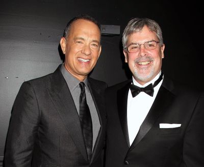 Tom Hanks, left, and Capt. Richard Phillips (Associated Press)