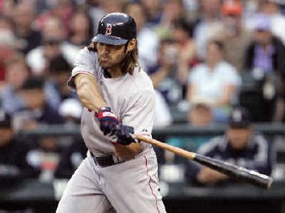 
Johnny Damon will bring to New York a lifetime batting average of .290, including .316 last season. 
 (Associated Press / The Spokesman-Review)