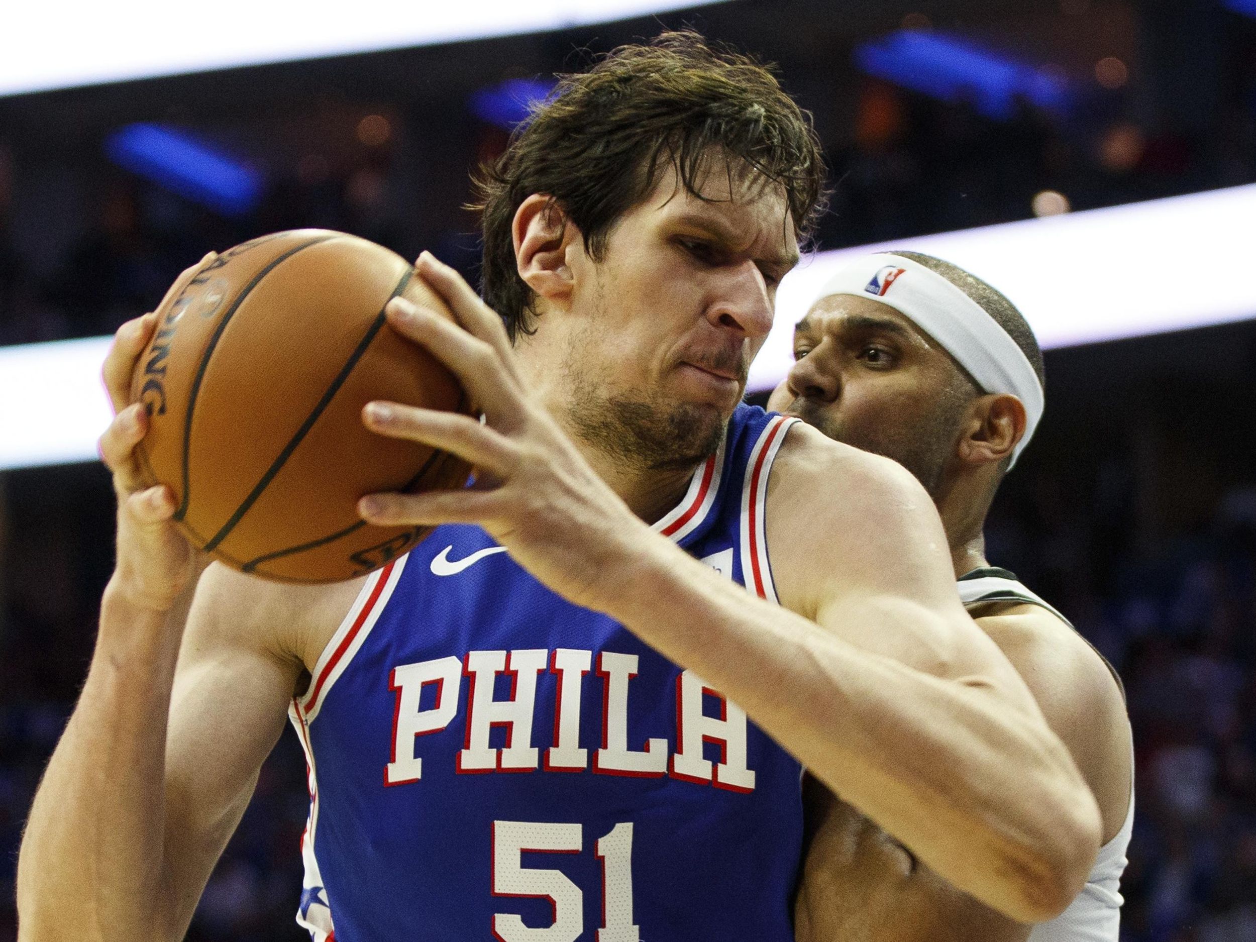 Serbian basketball player Boban Marjanovic and his wife : r/pics