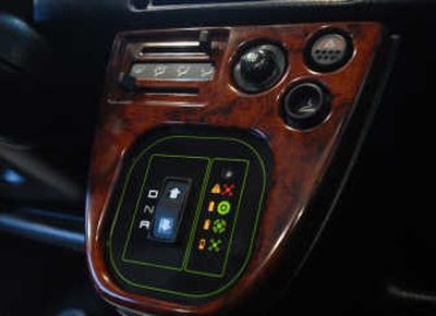 
Dashboard controls on a Zenn electric car are somewhat simpler than on a standard vehicle.
 (The Spokesman-Review)