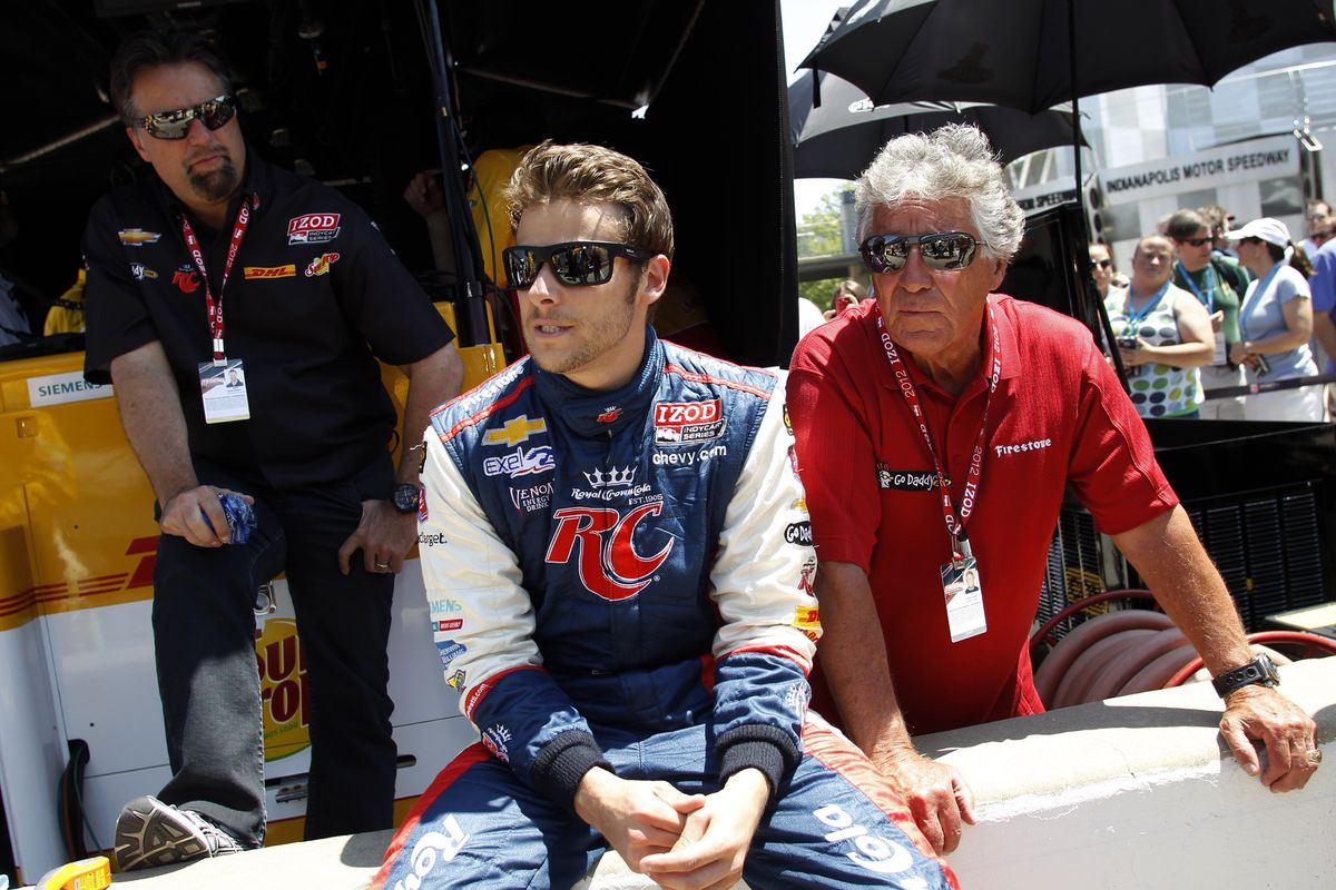 The Andretti legacy at Indy includes current driver Marco, center, father Michael, left, and grandfather Mario. (Associated Press)