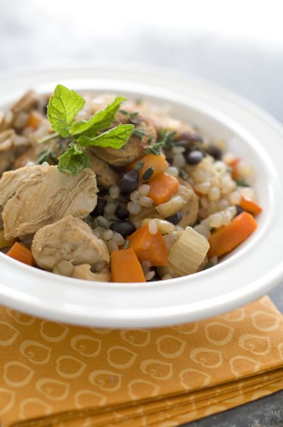 Just in time for Mardi Gras, the traditionally high-fat Cajun classic jambalaya gets a healthy makeover. (Associated Press)