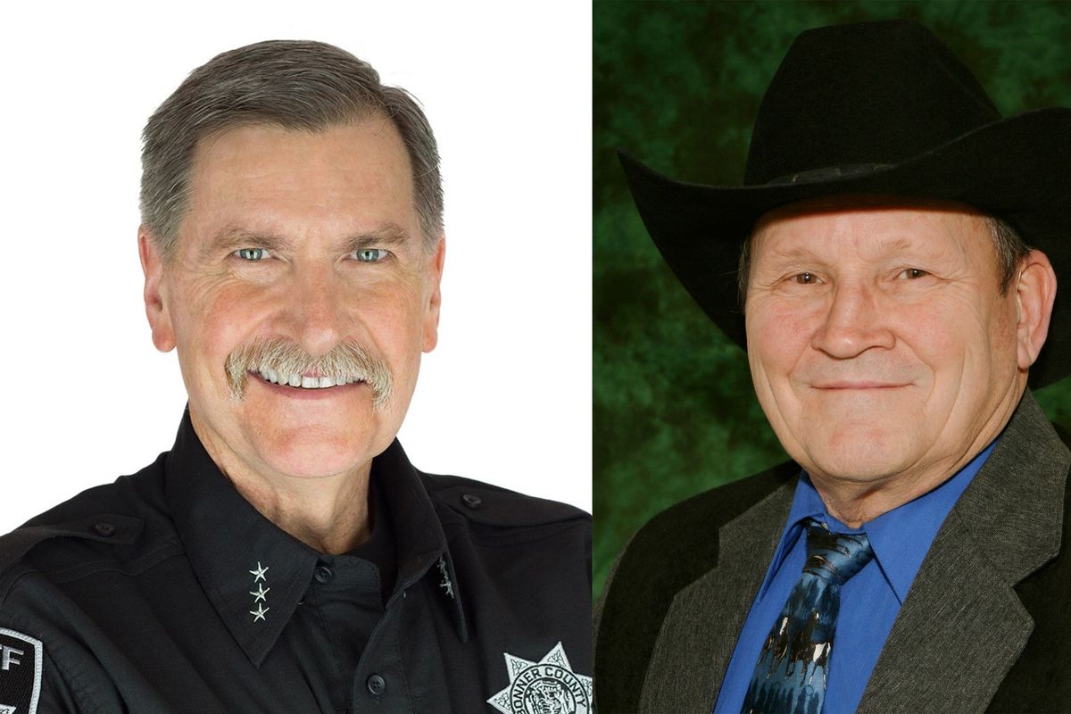 Bonner County sheriff candidates incumbent Daryl Wheeler, left, and Steve Bradshaw. 