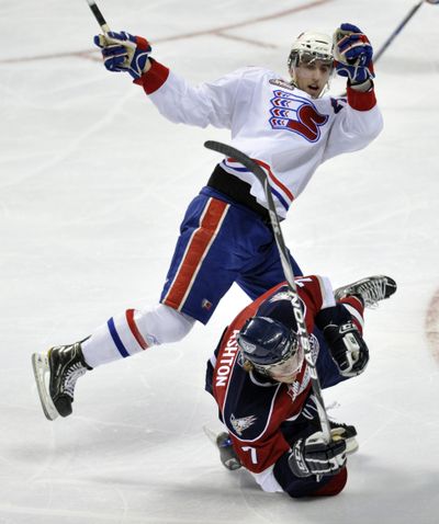 Chiefs defensman Jared Cowen was a first-round draft pick of the Ottawa Senators two seasons ago. (THE SPOKESMAN-REVIEW)