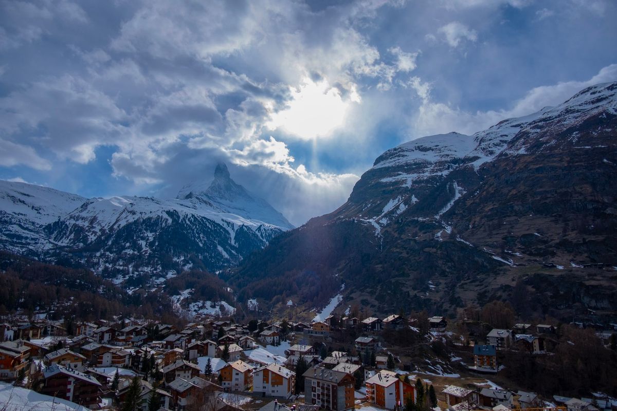 The car-free town of Zermatt is in the German-speaking district of Visp.  (Tribune News Service)