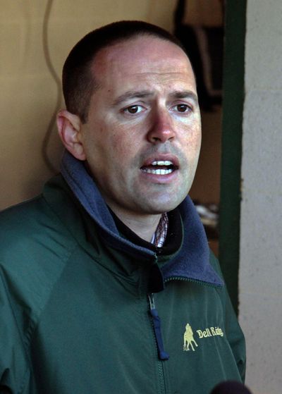 Trainer Chad Brown has a chance to qualify three horses for the Kentucky Derby. (Garry Jones / Associated Press)