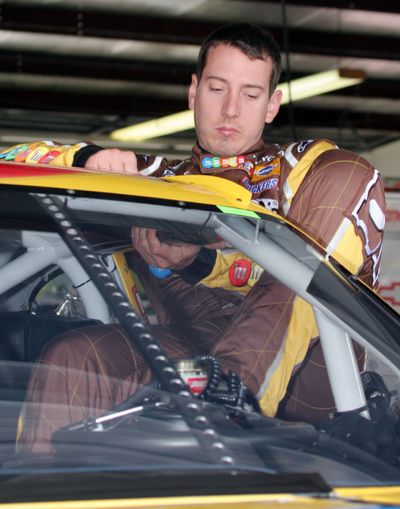 NASCAR driver Kyle Busch starts from the pole at Watkins Glen today.  (Associated Press / The Spokesman-Review)