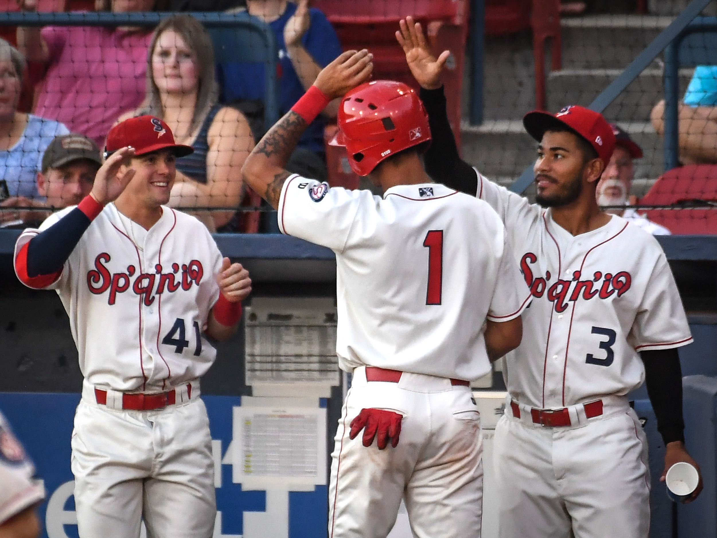 Spokane Indians Navy Assess Rockies Affiliate Tee