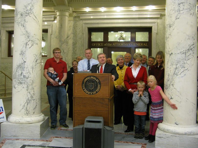 Idaho Attorney General Lawrence Wasden launches his re-election campaign Tuesday for a fourth term in office. (Betsy Russell)
