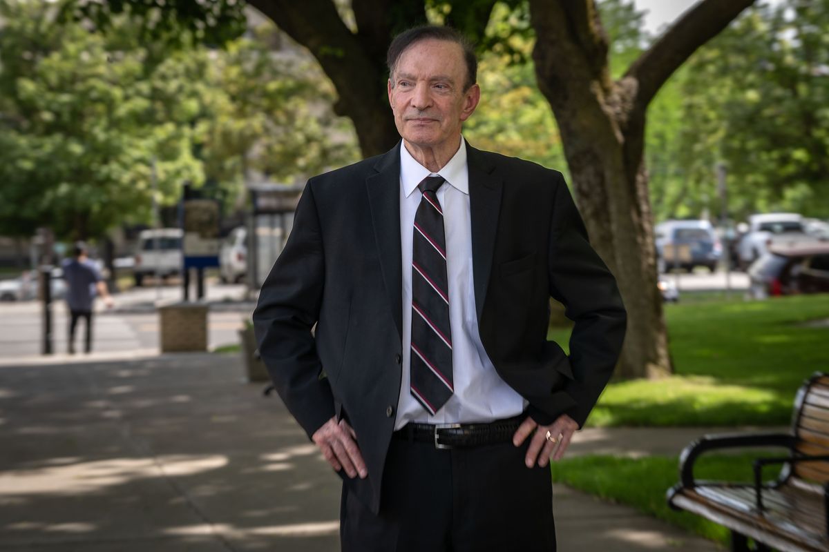 After 10 years as Spokane County prosecutor, Larry Haskell handed in his letter of resignation to the Spokane County Commission on Tuesday. (Colin Mulvany/The Spokesman-Review)